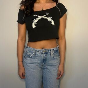 Brandy Melville Cropped Shirt